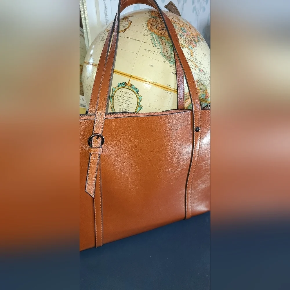 MDBM Provence leather satchel handbag with‎ Shoulder strap FRENCH